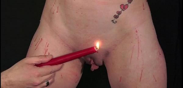  Candle wax bdsm and obedience slave training of mature submissive